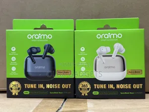 Oraimo SpaceBuds Neo+ ANC, Crystal Clear Calls 3D Sound -White Black