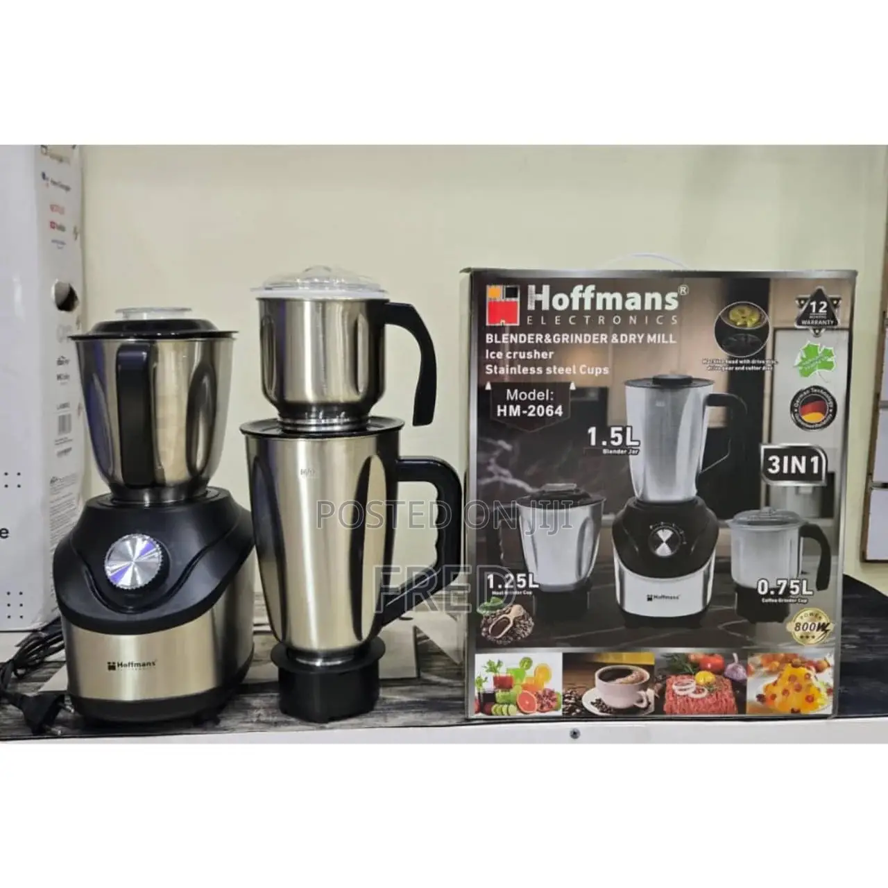 Hoffmans HM-2064 3-in-1 Blender