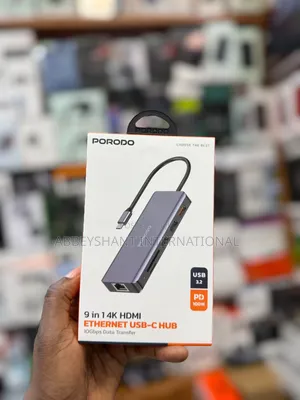 9-in-1 USB-C Hub Designed for Laptops and Tablets