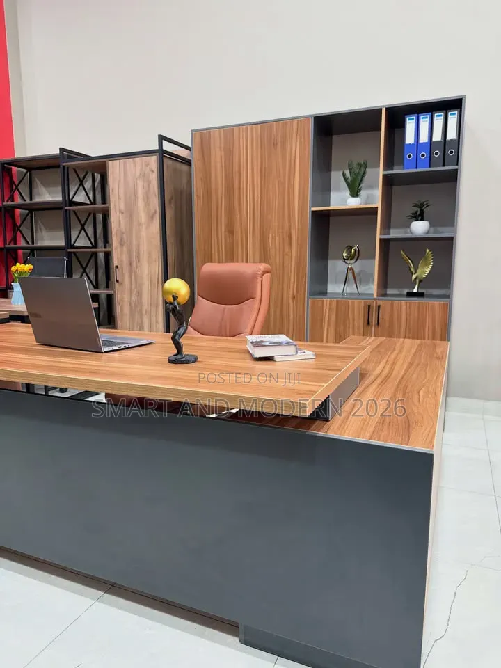Office Desk /Workstation /Reading L Table/ Brown Office Table/