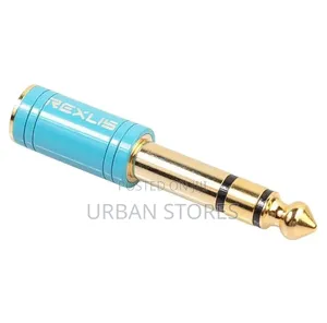 6.35Mm Male to 3.5Mm Female Stereo Headphone Jack Adapter Converter