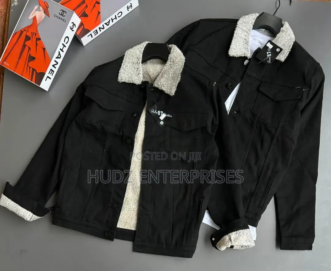 Woolen Jean Jacket Black