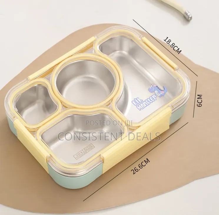 Durable Stainless Steel Bento Lunch Box