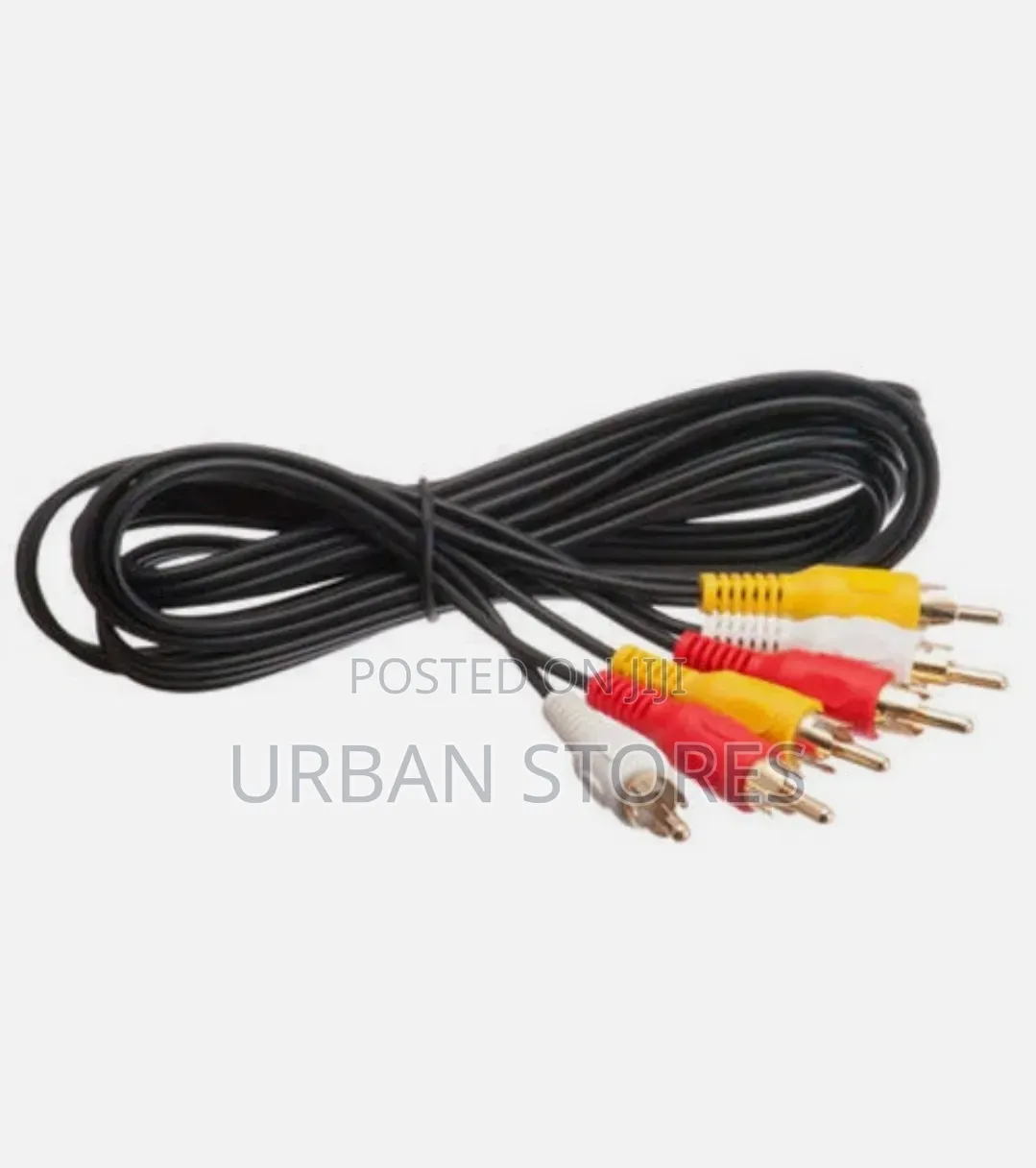 3 RCA CABLE / AV - Audio Video Banana Pins