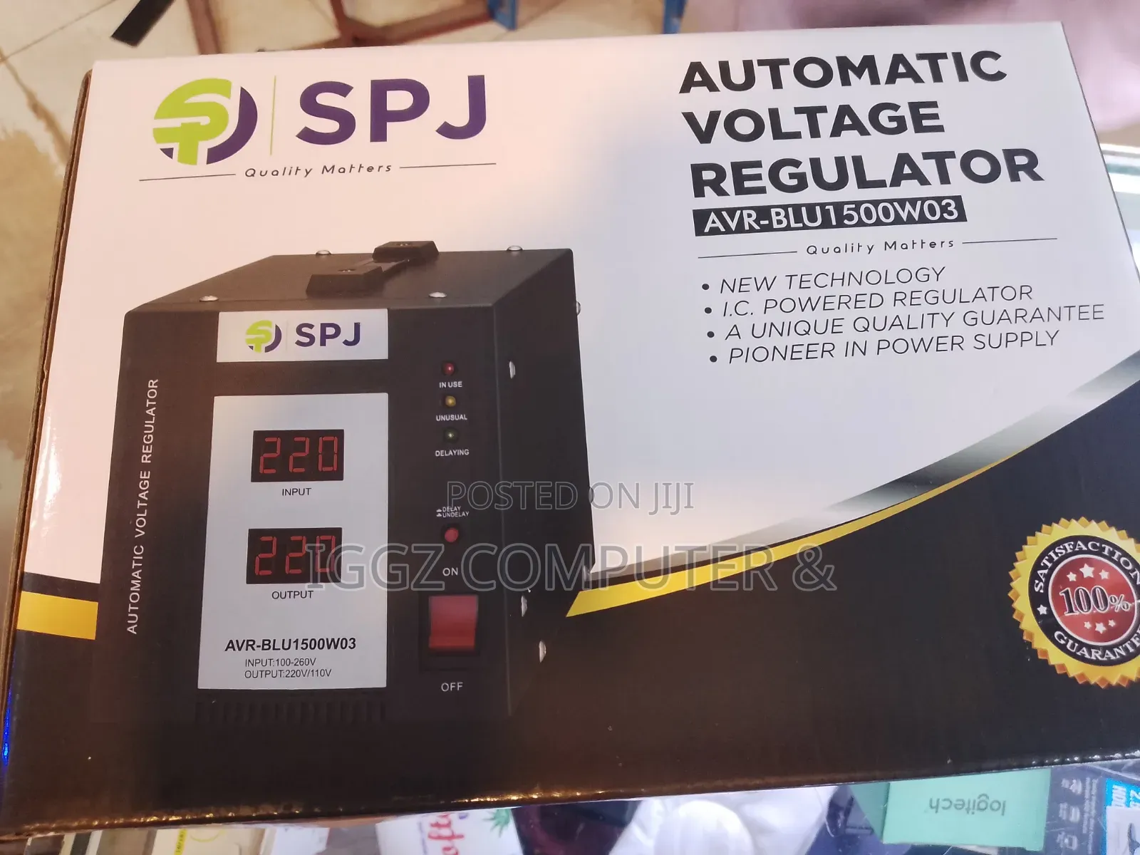 SPJ 1500 Watts Automatic Voltage Regulator