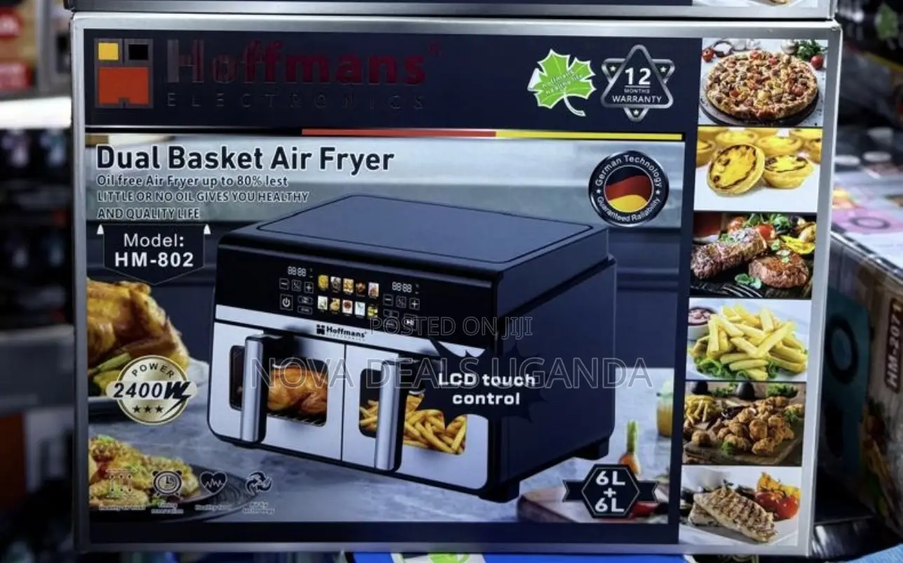 Hoffmans 6L+6L Dual Basket Airfryer