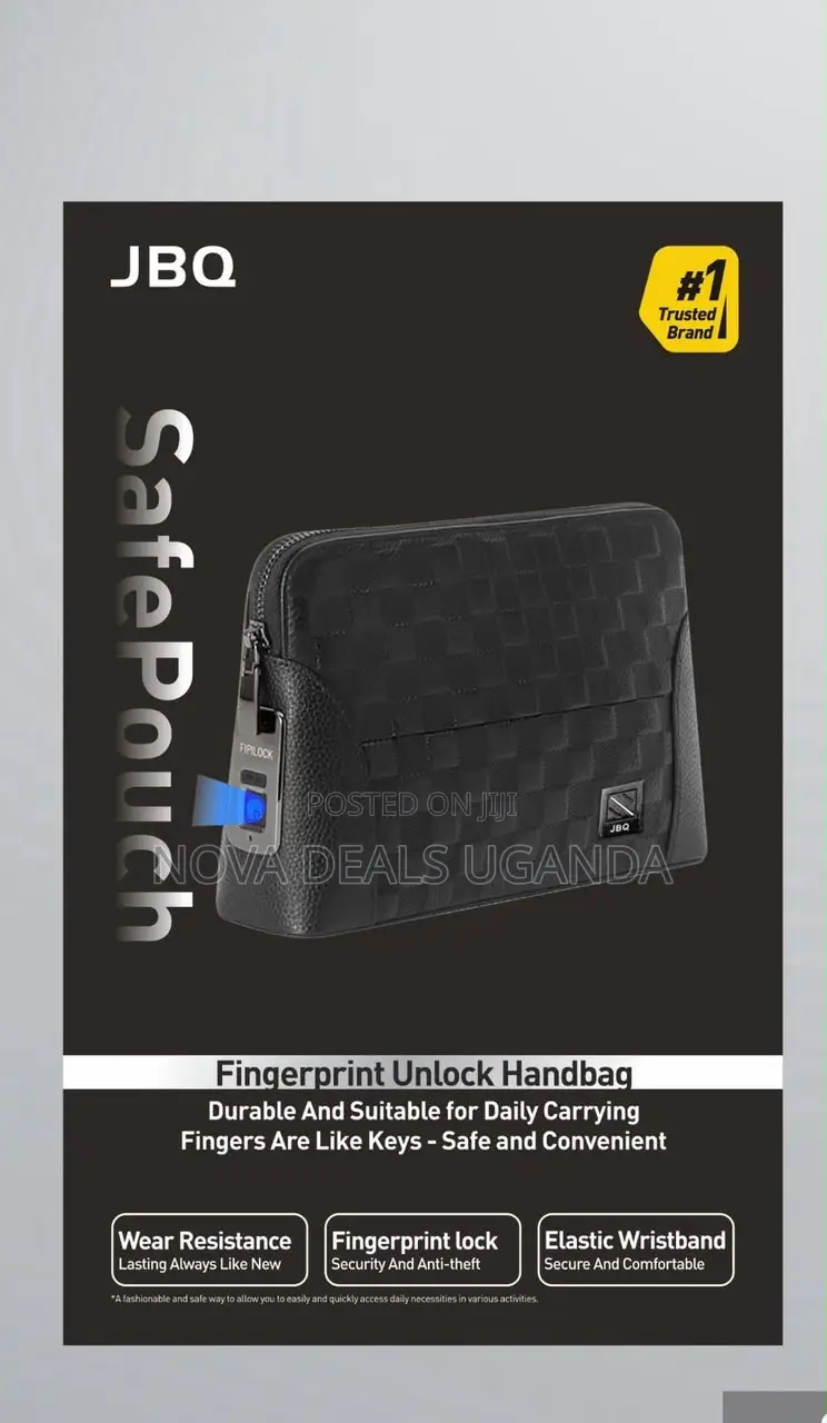 JBQ Finger Print Unlock Wristbag