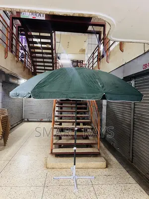 Round Patio Umbrella With a Stand