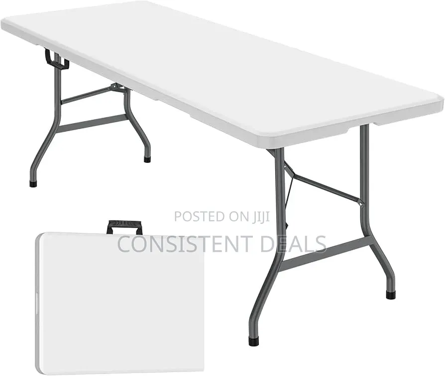 6ft Heavy-Duty Portable Folding Table