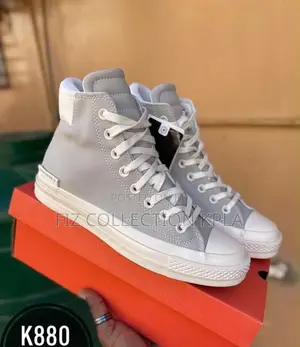 Converse Chuck Taylor Grey Leather Sneakers
