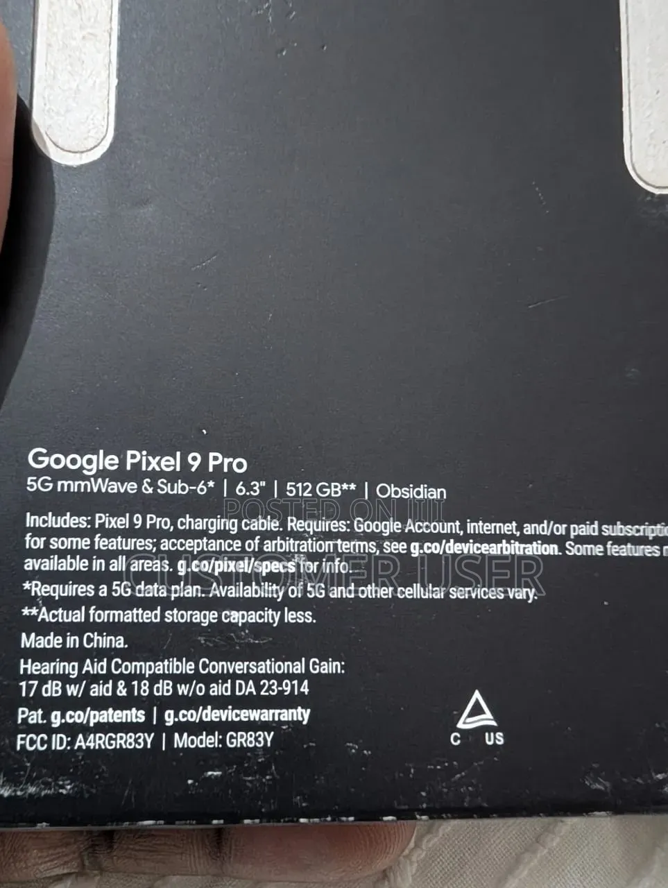 New Google Pixel 9 Pro 512 GB Black