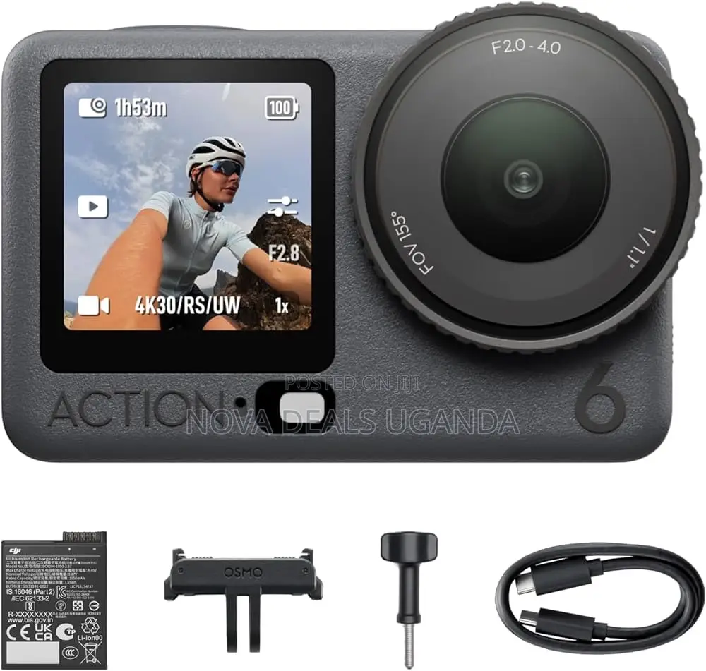DJI Osmo Action 6 Adventure Combo, Action Camera With 1/1.1′′ Sensor