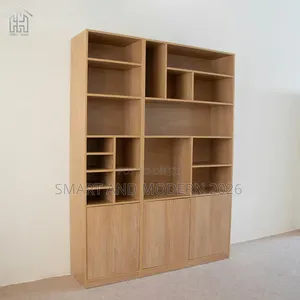 Compact Wooden Closed Back| Bookshelf for |Home and |Office by Miza |