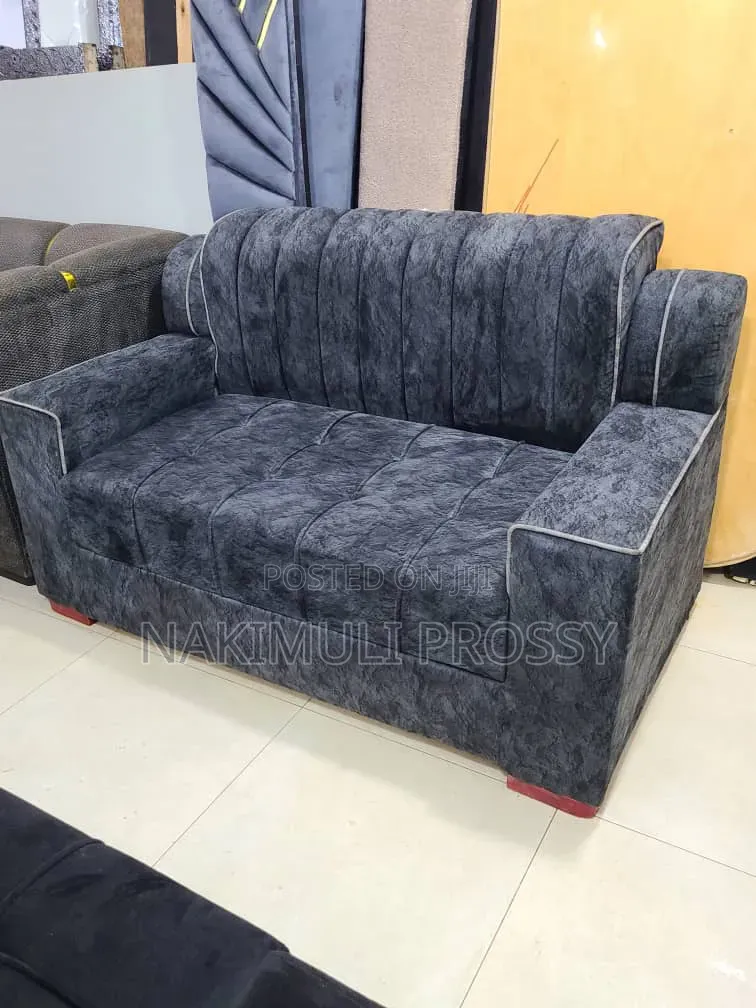 Gray 2 Seater Patched Sofa