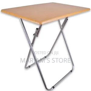 Foldable Table With a Light Wood-Finish