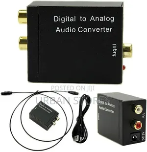 Digital to Analog Audio Converter 3.5MM Jack 2RCA