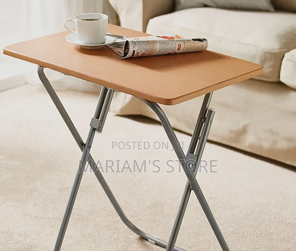 Foldable Table With a Light Wood-Finish