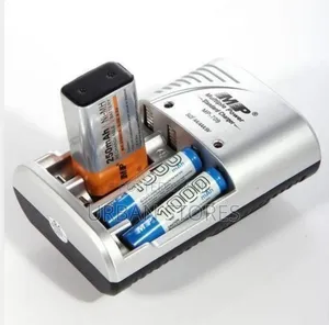 Electric Rechargeable Battery Charger for AA, AAA, and 9V Batteries