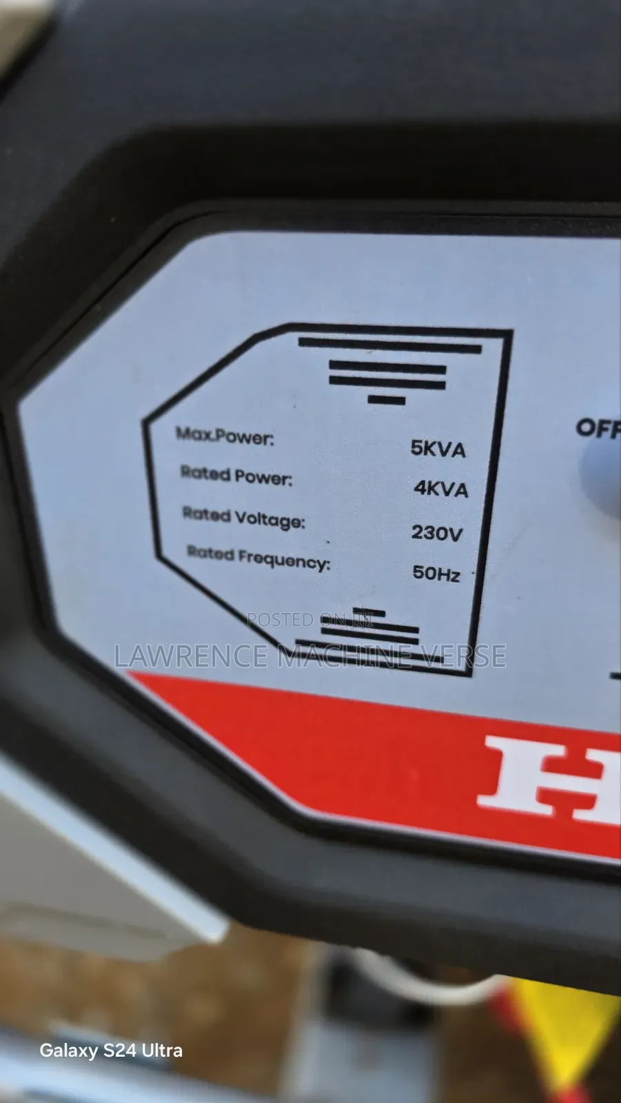 5kva Gasoline Generator Honda 9HP