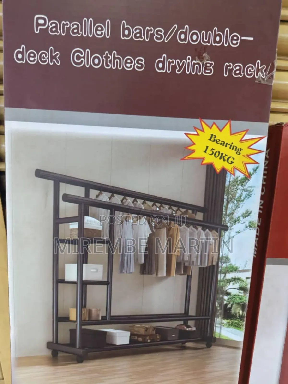 150kg Double-Pole Clothes Rack
