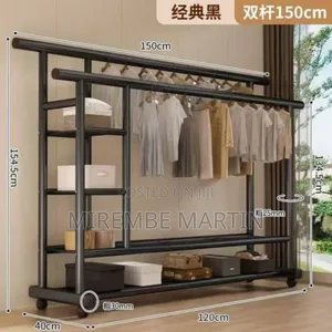 150kg Double-Pole Clothes Rack