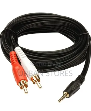 5-Meter 3.5mm Aux to RCA Male Cable Audio Pin