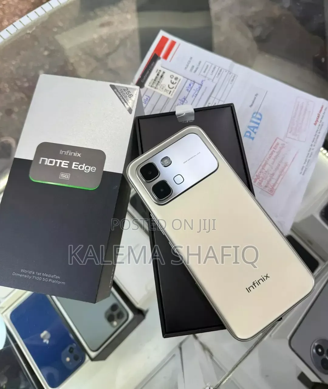 New Infinix Note Edge 256 GB Gold