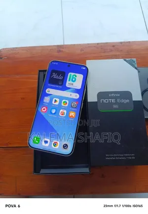 New Infinix Note Edge 256 GB Gold