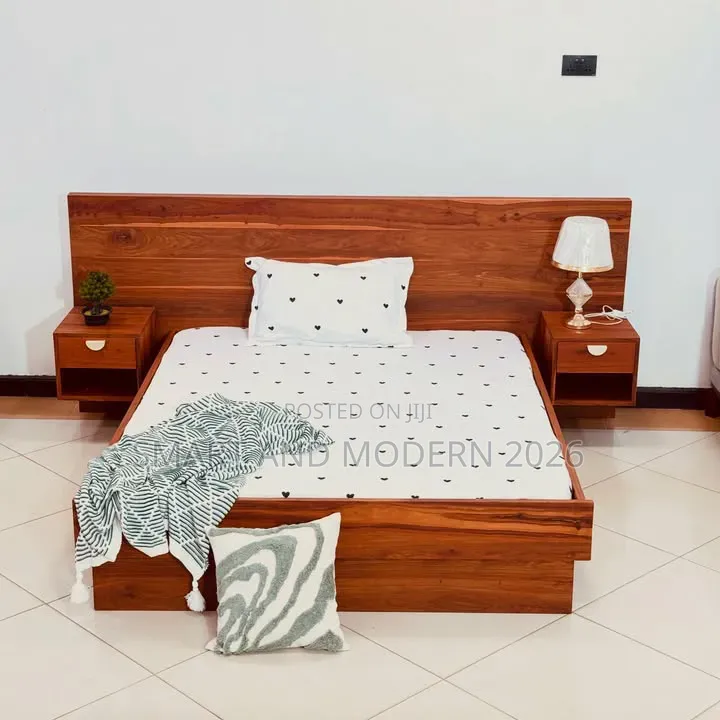 Titan/ Upholstered Single /Bed - Walnutking Bed /5by 6 Bedroom/