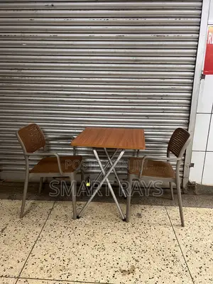 Cocktail Wooden Folding Table With Two Chairs