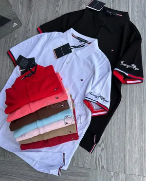 Tommy Hilfiger Polo Shirts. Striped Scarfs