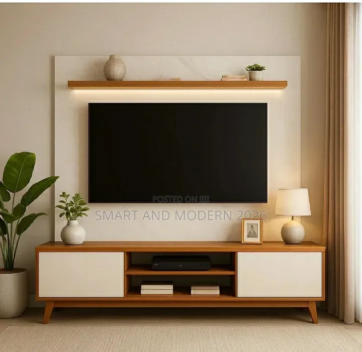 Modern TV Stand|with |Storage |Cabinet 
Wall Mount |Unit Chassis TV |