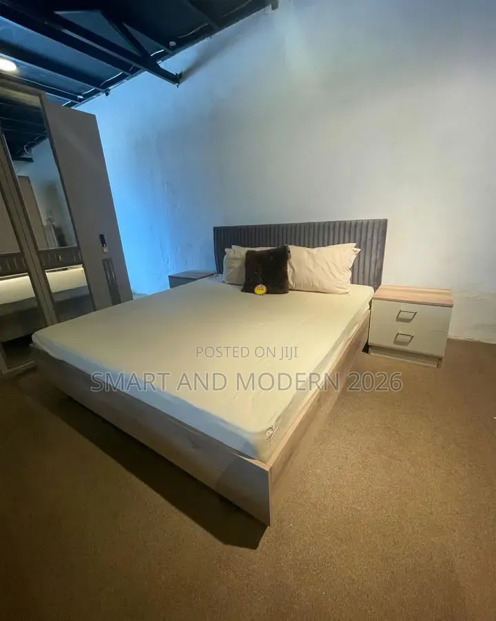 100% Solid Wood Reston Full/ Size Panel/ Headboard /Platform Bed by /