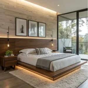 Rubber Wood /Twin Bed/ With /Headboard /and Footboard Bed 5by6
/