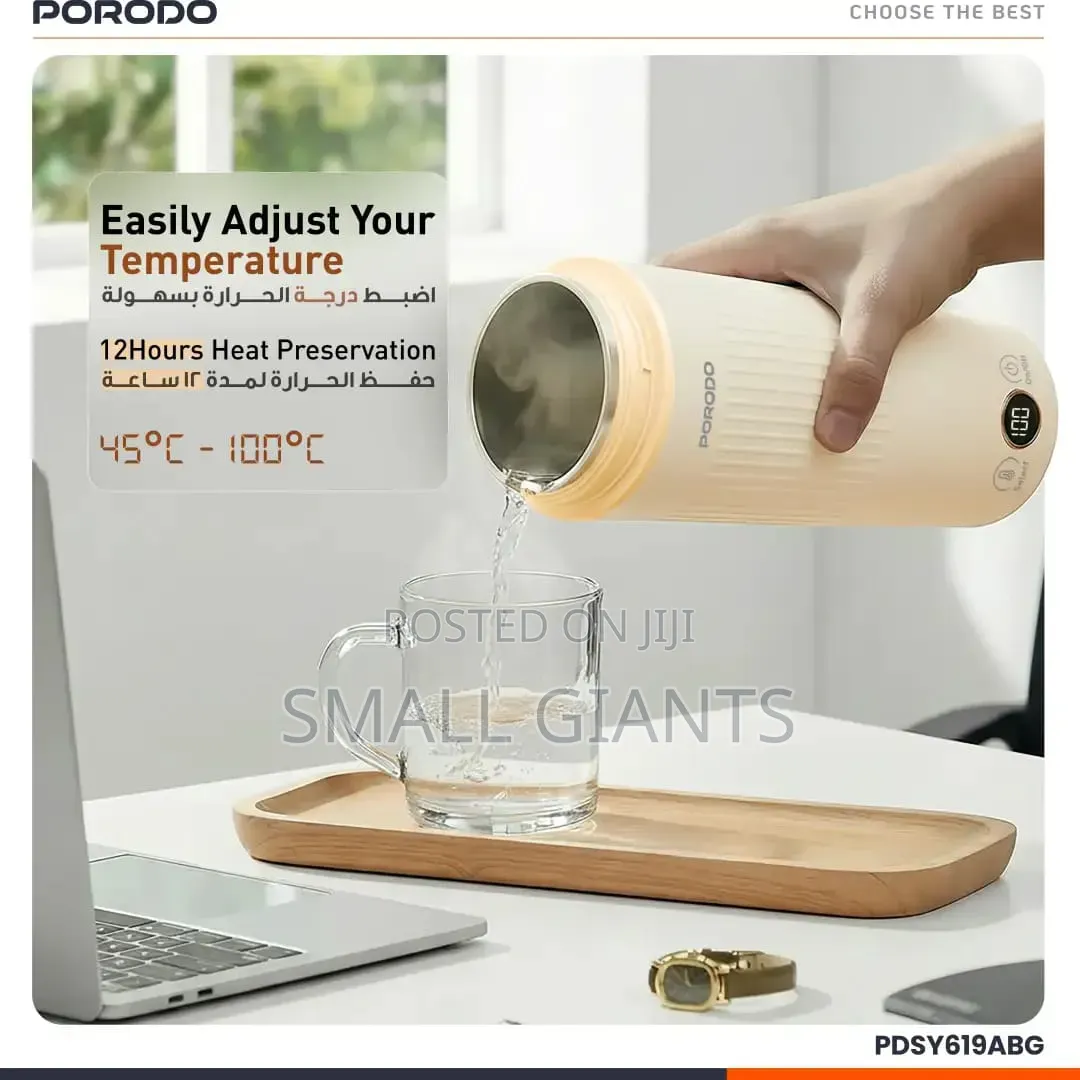 Porodo 600ml Flora Smart Portable Kettle
