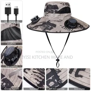 Solar Powered Fan Hat – Hands-Free Cooling Sun for Outdoor Activities