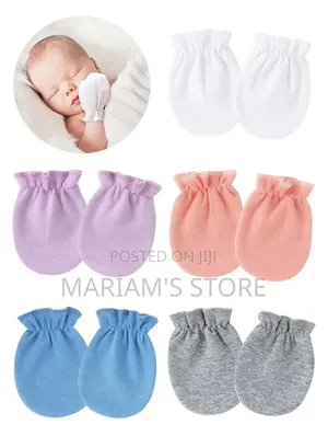 Cotton Newborn No-Scratch Mittens.
