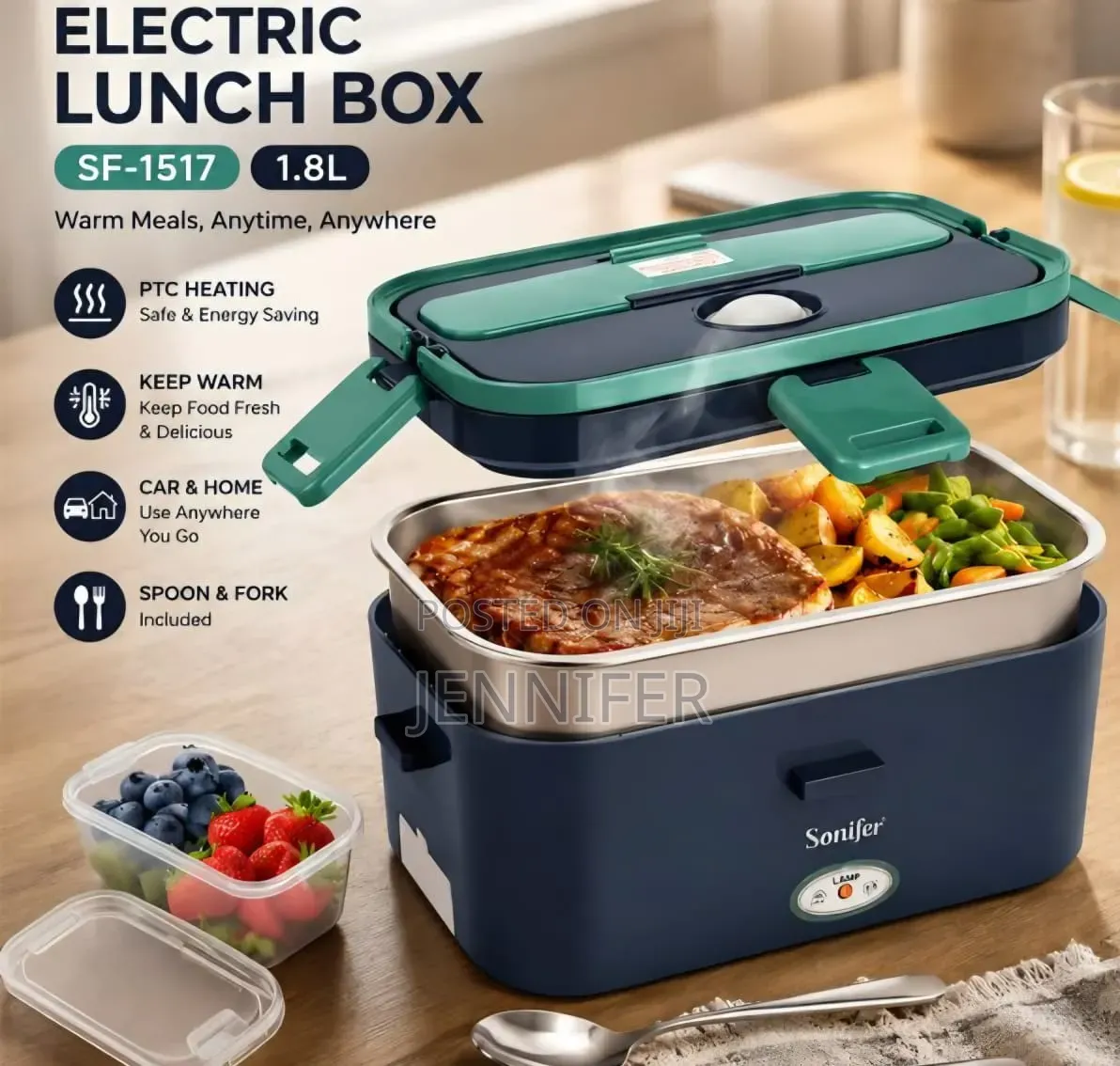 Sonifer SF-1517 Electric Lunch Box – 1.8L