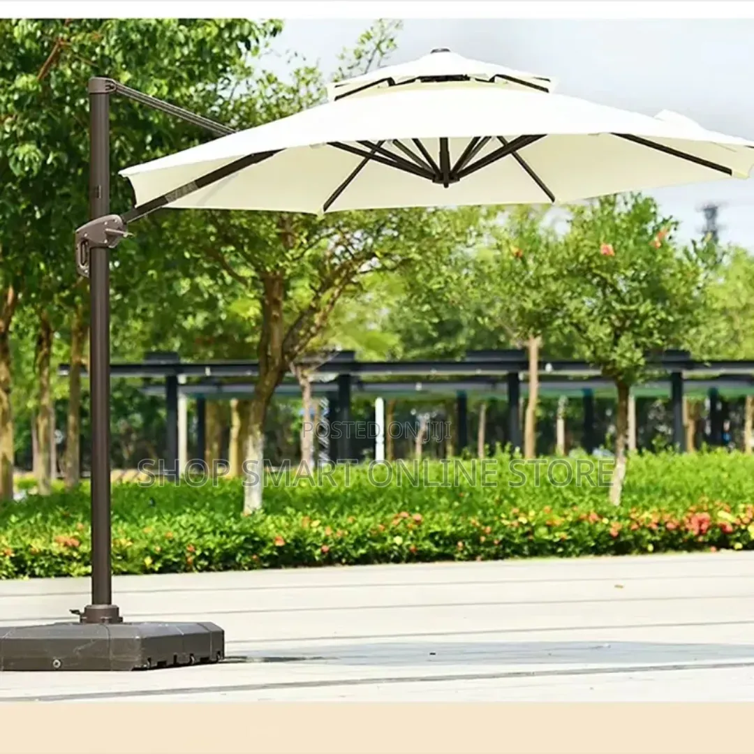 Foldable Big Size Outdoor Umbrella(Cream White)