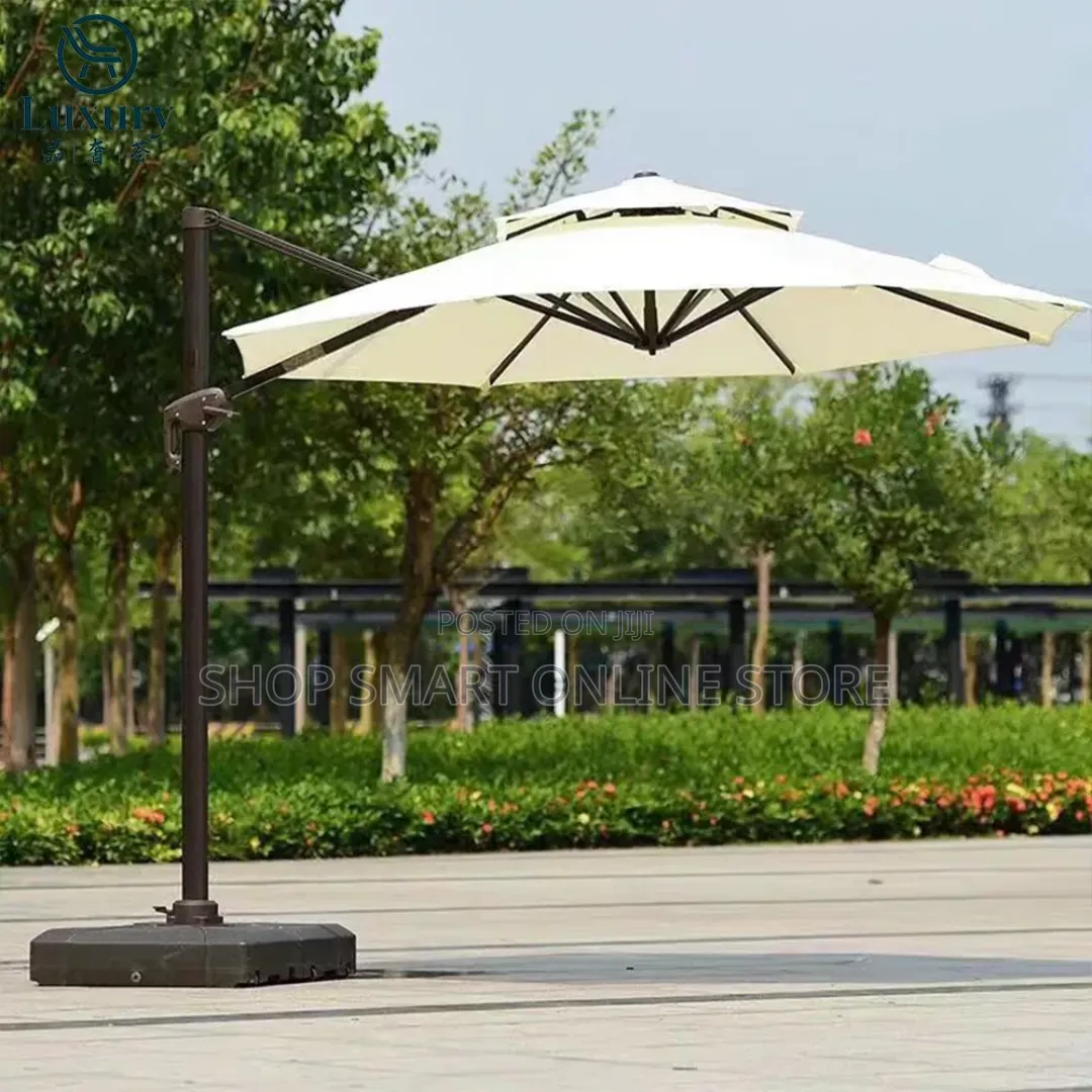 Foldable Big Size Outdoor Umbrella(Cream White)