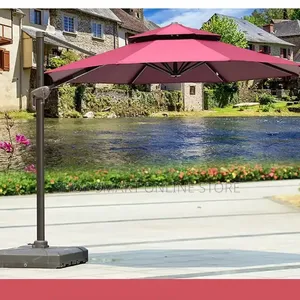Maroon Outdoor Garden Umbrella for Beaches/Hotels/Swimming Pools/Cafes