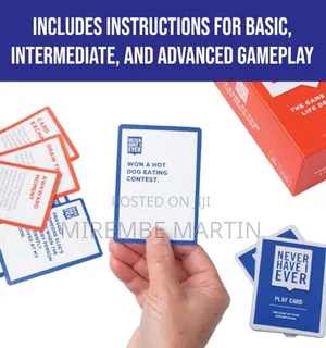 Never Have I Ever Card Game - Party Game of Poor Life Decisions -