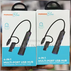 Porodo 4-in-1 Multi-Port USB Hub.