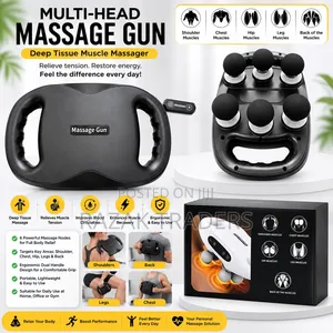 Six Head Fascia Gun- Relax Tired Muscles Support -Workout Recovery