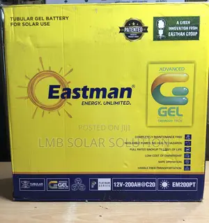 East Man Tublar Gel Battery 200AH