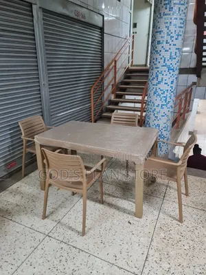 Orbit Dining Plastic Table and Chairs Plastic Table and Chairs Set
