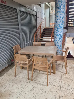 Regal 6 Seater Plastic Table and Chairs Plastic Table and Chairs