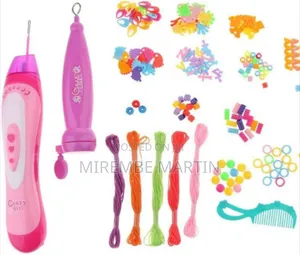 2 in 1 Beader Braider Hair Girls Set Fun Fashion Toy Size L