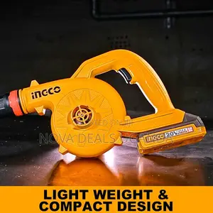 INGCO 20V Cordless Blower, 18000RPM With 2.0Ah Battery and Charger