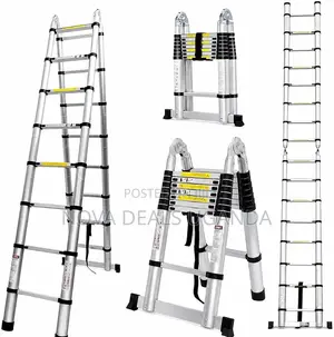 3.6m X3.6m Telescoping Aluminum a-Ladder Step Folding Extension Ladder